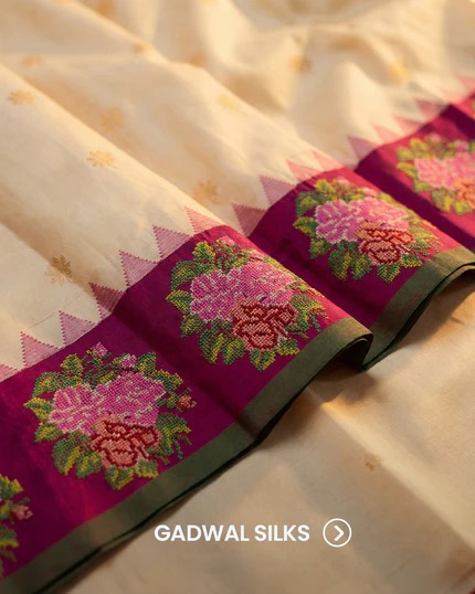 Pure Gadwal silks